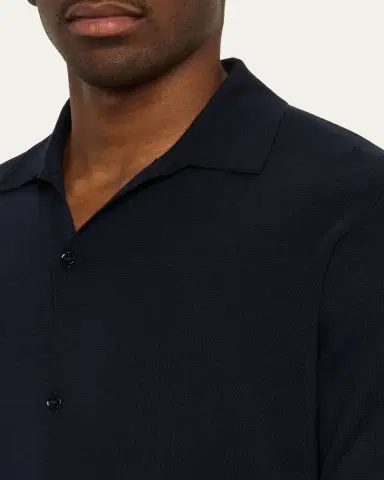Maurizio Baldassari Men's Wool Knit Overshirt | Thumbnail 5