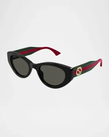 Gucci Cat-Eye Recycled Acetate Sunglasses | Thumbnail 3 Gucci Cat-Eye Recycled Acetate Sunglasses | Thumbnail 3