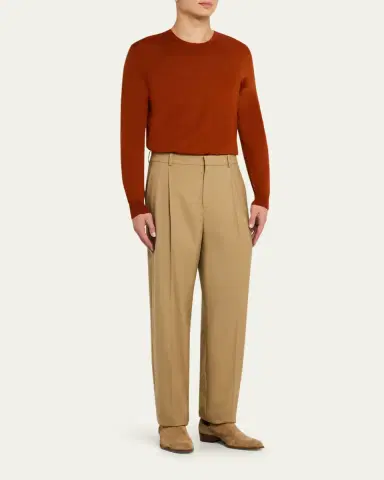 Saint Laurent Men's Fine-Gauge Crew Sweater | Thumbnail 6