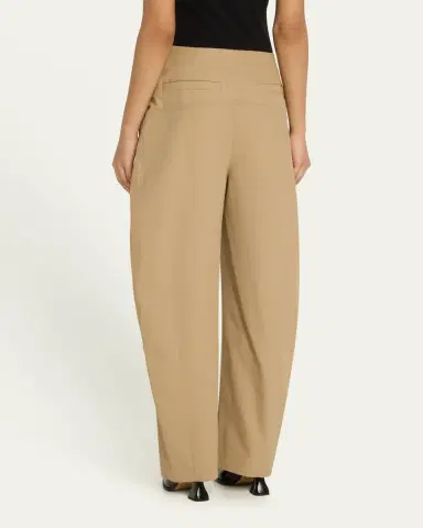 Bottega Veneta Fluid Cotton Twill Wide Leg Trousers | Thumbnail 3