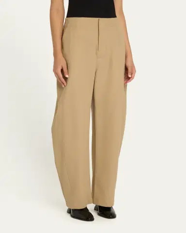 Bottega Veneta Fluid Cotton Twill Wide Leg Trousers | Thumbnail 4