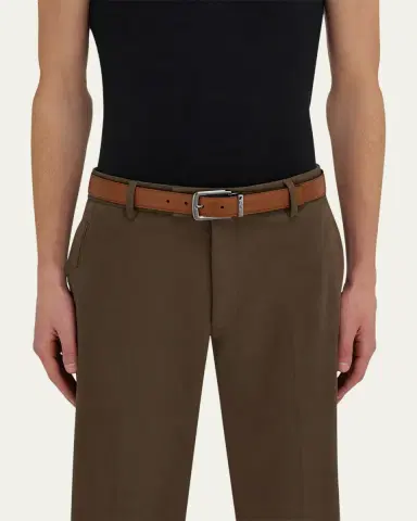 Ferragamo Men's Reversible Leather Belt | Thumbnail 2 Ferragamo Men's Reversible Leather Belt | Thumbnail 2