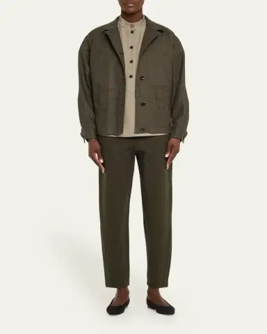 Loro Piana Jaylon Structured Linen Wool Field Jacket | Thumbnail 2 Loro Piana Jaylon Structured Linen Wool Field Jacket | Thumbnail 2
