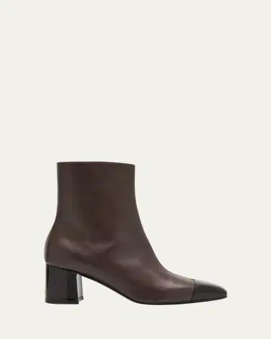 Ferragamo Sambi Cap-Toe Leather Ankle Boots | Thumbnail 6 Ferragamo Sambi Cap-Toe Leather Ankle Boots | Thumbnail 6