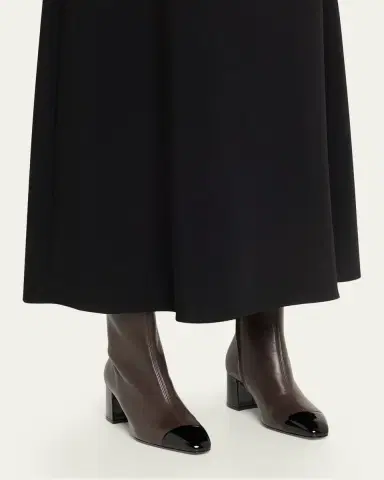 Ferragamo Sambi Cap-Toe Leather Ankle Boots | Thumbnail 7 Ferragamo Sambi Cap-Toe Leather Ankle Boots | Thumbnail 7