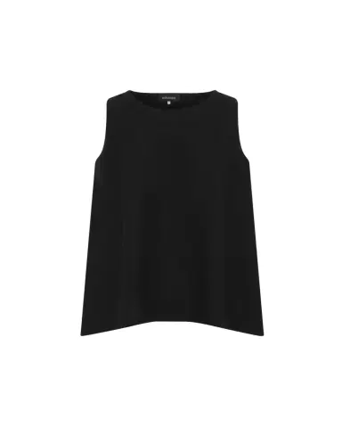 Eskandar A-Line Round Neck Shell (Mid Plus Length) | Thumbnail 1