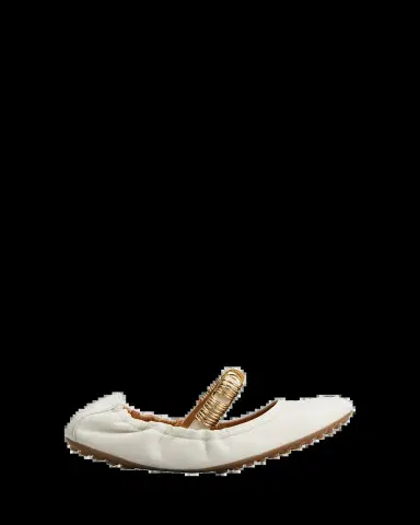 Tod's Cosmo Rings Leather Ballerina Flats | Thumbnail 2