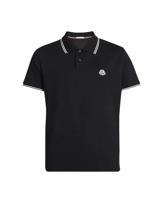 Men's Pique Logo Patch Polo Shirt