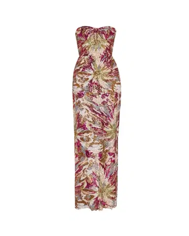 Bronx and Banco Dahlia Strapless Embroidered Sequin Gown | Thumbnail 1