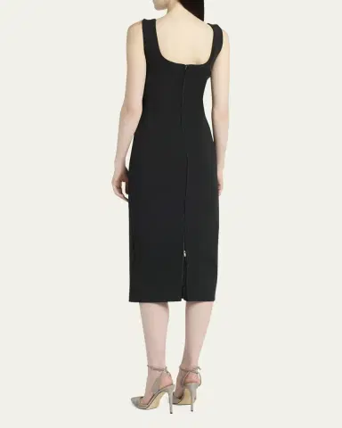 Giorgio Armani Stretch Jersey Body-Con Midi Dress | Thumbnail 7