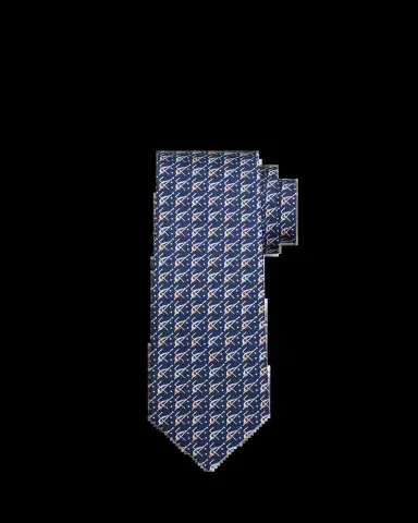 Ferragamo Men's Geometric-Print Tie | Thumbnail 2 Ferragamo Men's Geometric-Print Tie | Thumbnail 2