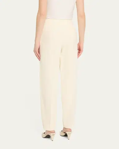 Giorgio Armani Pleated Cady Straight-Leg Tuxedo Trousers | Thumbnail 3 Giorgio Armani Pleated Cady Straight-Leg Tuxedo Trousers | Thumbnail 3