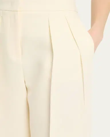 Giorgio Armani Pleated Cady Straight-Leg Tuxedo Trousers | Thumbnail 5 Giorgio Armani Pleated Cady Straight-Leg Tuxedo Trousers | Thumbnail 5