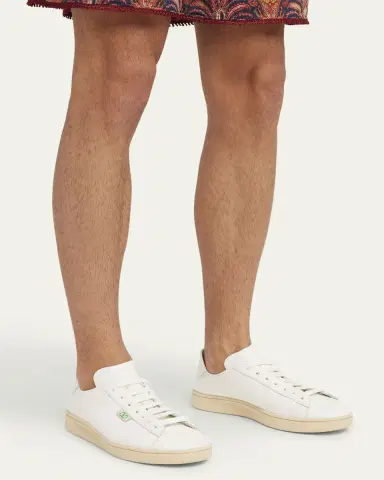 Valentino Garavani Men's Royco V Logo Calfskin Low-Top Sneakers | Thumbnail 2