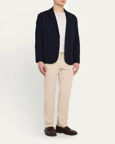 Loro Piana Men's Quarona Linen and Cotton Stretch Five-Pocket Pants | Thumbnail 2 Loro Piana Men's Quarona Linen and Cotton Stretch Five-Pocket Pants | Thumbnail 2