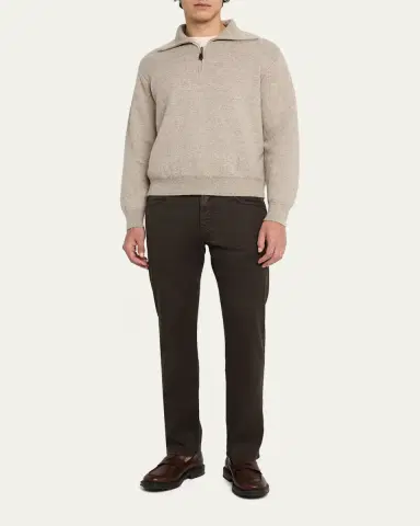 Loro Piana Men's Quarona Linen and Cotton Stretch Five-Pocket Pants | Thumbnail 6 Loro Piana Men's Quarona Linen and Cotton Stretch Five-Pocket Pants | Thumbnail 6