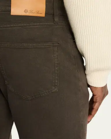 Loro Piana Men's Quarona Denim Five-Pocket Pants | Thumbnail 13 Loro Piana Men's Quarona Denim Five-Pocket Pants | Thumbnail 13