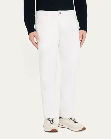 Loro Piana Men's Quarona Denim Five-Pocket Pants | Thumbnail 17 Loro Piana Men's Quarona Denim Five-Pocket Pants | Thumbnail 17