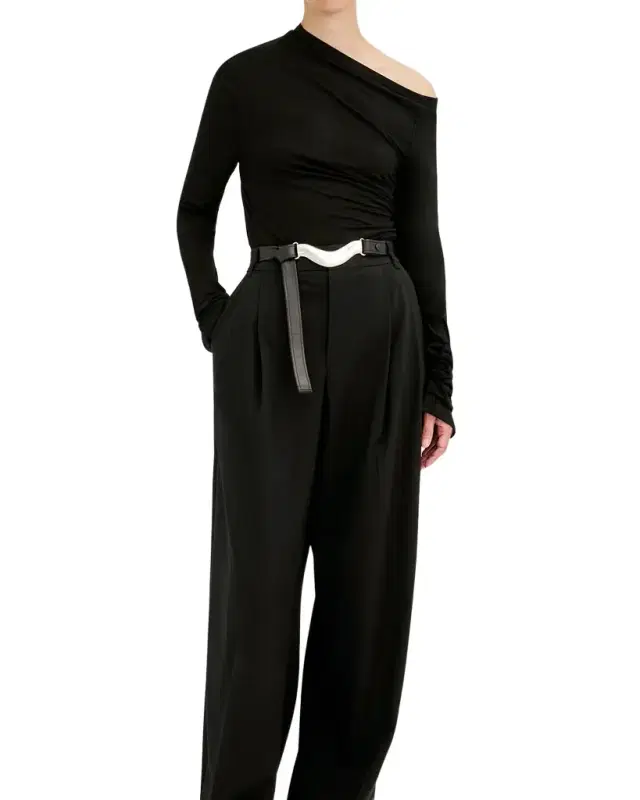 Brancusi Metal Leather Belt