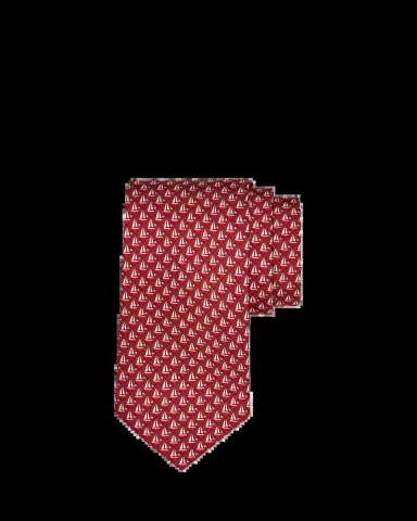 Ferragamo Men's Geometric Silk and Wool Tie | Thumbnail 2