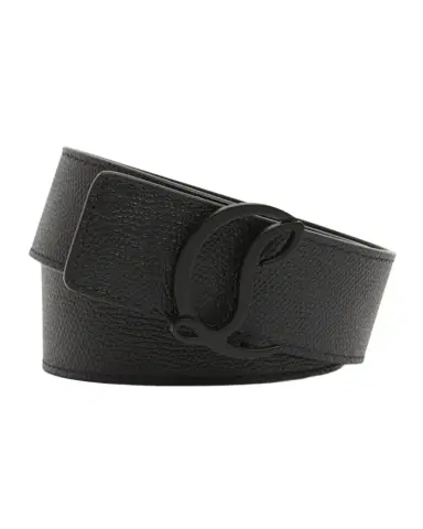 Christian Louboutin Men's Mooncrest-Buckle Reversible Leather Belt | Thumbnail 1