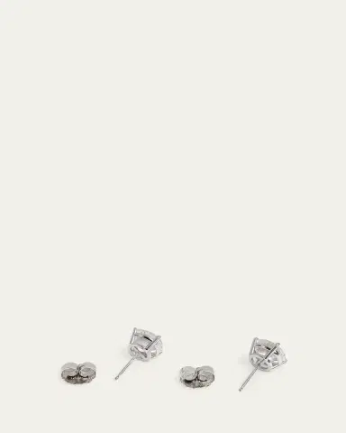 Kendall Row 14K White Gold Lab Grown Diamond Stud Earrings, 5.00tcw | Thumbnail 3 Kendall Row 14K White Gold Lab Grown Diamond Stud Earrings, 5.00tcw | Thumbnail 3