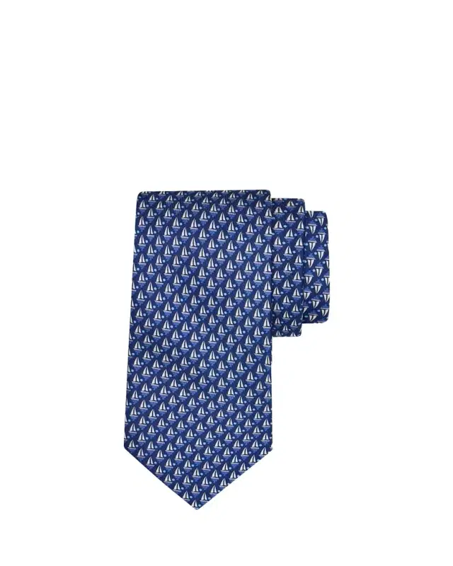 Men's Geometric Silk and Wool Tie