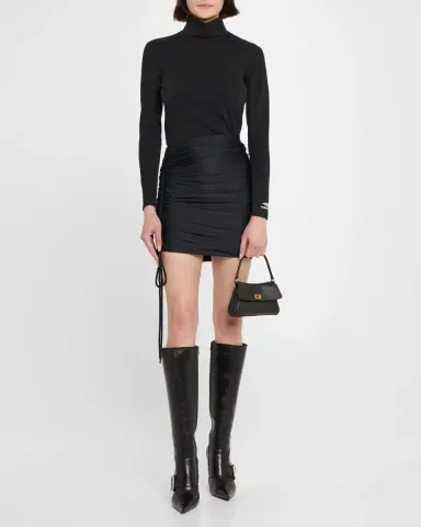 Balenciaga Rodeo Nano Flap Leather Crossbody Bag | Thumbnail 9
