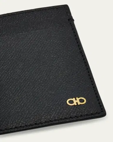 Ferragamo Men's Micro Gancio Money Clip Card Holder | Thumbnail 5 Ferragamo Men's Micro Gancio Money Clip Card Holder | Thumbnail 5