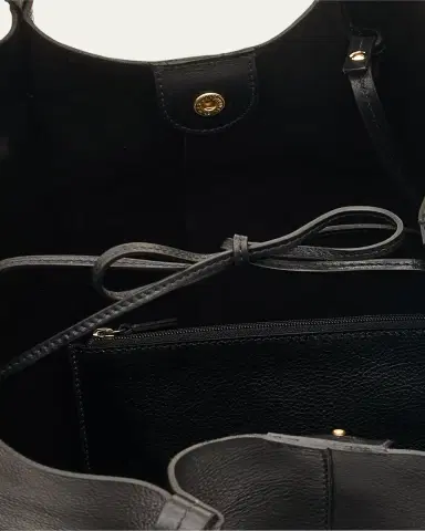 Il Bisonte Nina Pleated Leather Tote Bag | Thumbnail 4