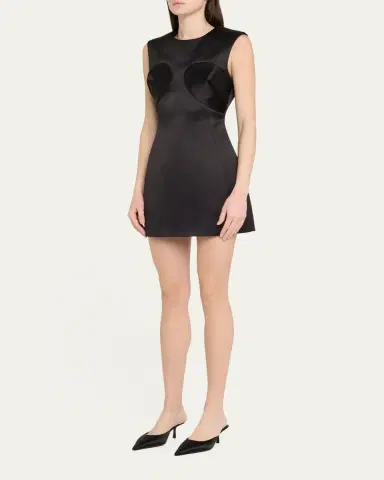 Marc Jacobs Seamed Up Satin Sleeveless Mini Dress | Thumbnail 4