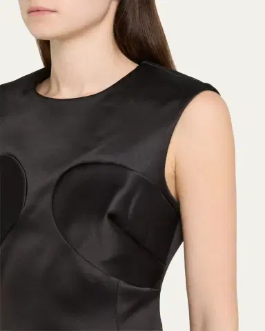 Marc Jacobs Seamed Up Satin Sleeveless Mini Dress | Thumbnail 5