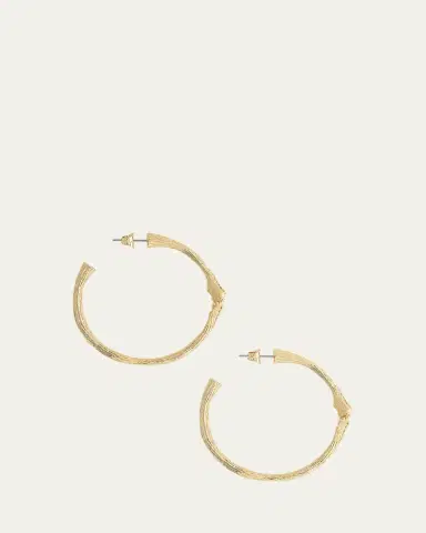 Anabel Aram Jewelry Ginkgo Hoop Earrings | Thumbnail 3