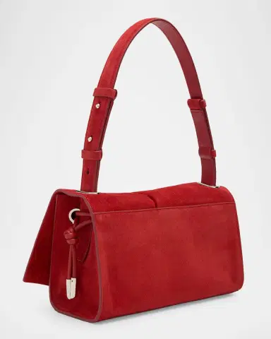 Christian Louboutin Baggy Small Shoulder Bag in Suede | Thumbnail 2 Christian Louboutin Baggy Small Shoulder Bag in Suede | Thumbnail 2