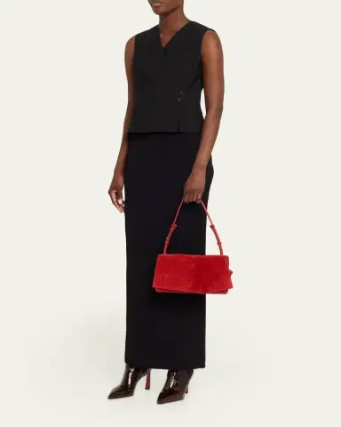 Christian Louboutin Baggy Small Shoulder Bag in Suede | Thumbnail 19 Christian Louboutin Baggy Small Shoulder Bag in Suede | Thumbnail 19