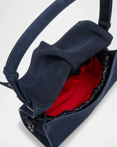 Christian Louboutin Baggy Small Shoulder Bag in Suede | Thumbnail 22 Christian Louboutin Baggy Small Shoulder Bag in Suede | Thumbnail 22