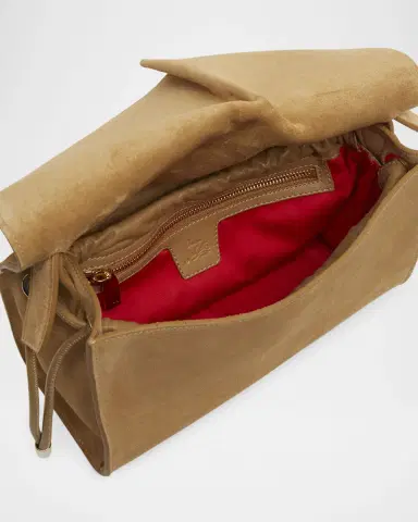 Christian Louboutin Baggy Small Shoulder Bag in Suede | Thumbnail 26 Christian Louboutin Baggy Small Shoulder Bag in Suede | Thumbnail 26