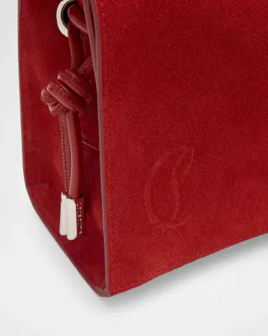 Christian Louboutin Baggy Small Shoulder Bag in Suede | Thumbnail 5 Christian Louboutin Baggy Small Shoulder Bag in Suede | Thumbnail 5