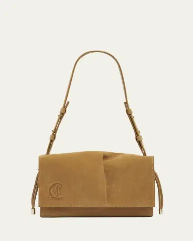 Christian Louboutin Baggy Small Shoulder Bag in Suede | Thumbnail 6 Christian Louboutin Baggy Small Shoulder Bag in Suede | Thumbnail 6