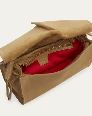 Christian Louboutin Baggy Small Shoulder Bag in Suede | Thumbnail 9 Christian Louboutin Baggy Small Shoulder Bag in Suede | Thumbnail 9