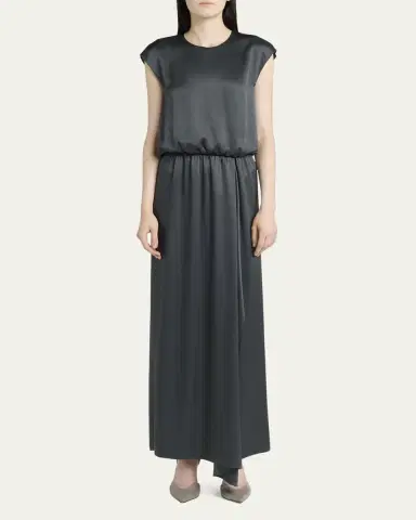 Giorgio Armani Long Double Silk Satin Gown | Thumbnail 2