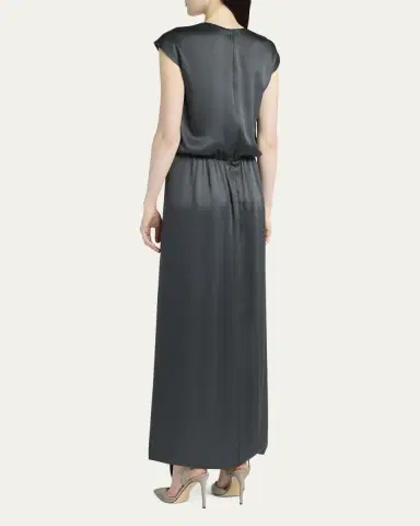 Giorgio Armani Long Double Silk Satin Gown | Thumbnail 3