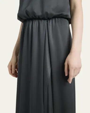 Giorgio Armani Long Double Silk Satin Gown | Thumbnail 5