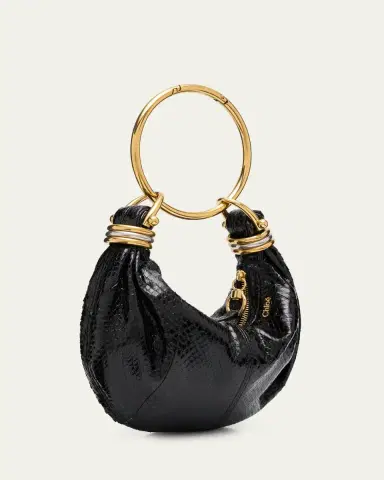 Chloé Bracelet Hobo Bag in Snakeskin | Thumbnail 3