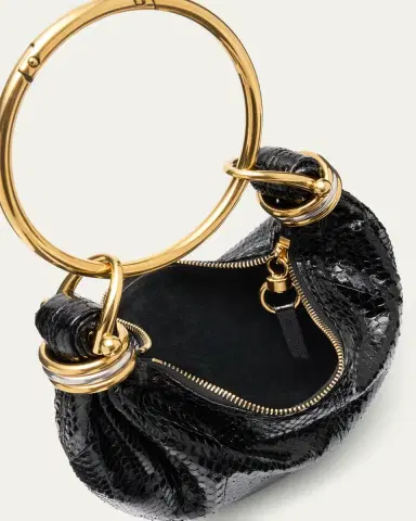 Chloé Bracelet Hobo Bag in Snakeskin | Thumbnail 4
