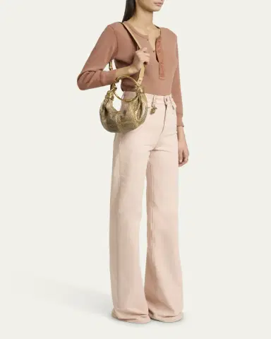 Chloé Bracelet Hobo Bag in Snakeskin | Thumbnail 9