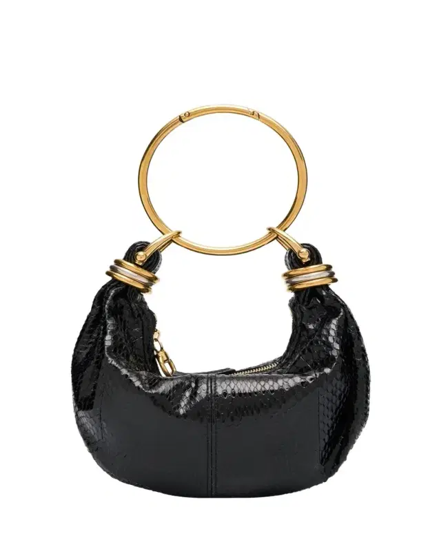 Chloe Bracelet Hobo Bag in Snakeskin