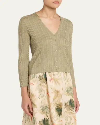 Loro Piana Rimella Cashmere Cardigan | Thumbnail 4