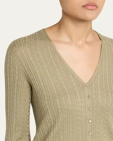 Loro Piana Rimella Cashmere Cardigan | Thumbnail 5