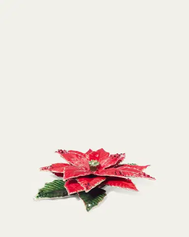 Jay Strongwater Poinsettia Tabletop Objet | Thumbnail 3 Jay Strongwater Poinsettia Tabletop Objet | Thumbnail 3